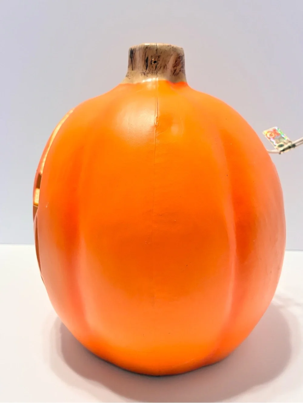 Lighted Blow Mold Pumpkin Jack-O-Lantern Haunted House 10”